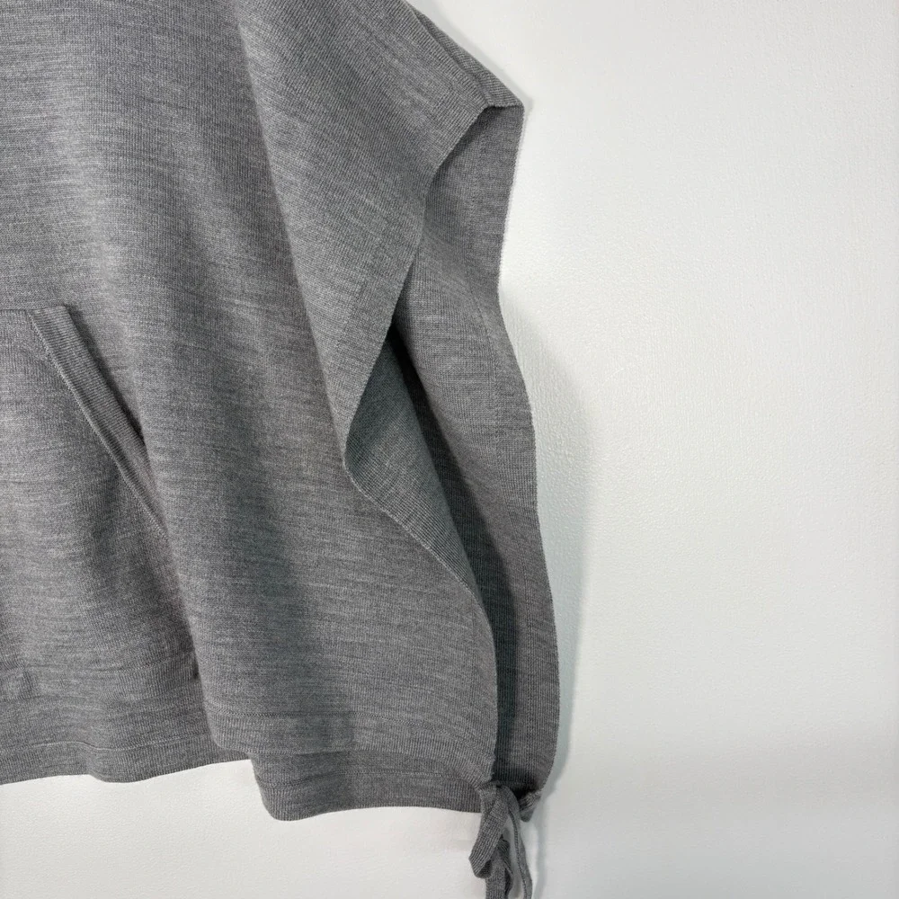 Lululemon Women Poncho‎ Hoodie O/S Grey Merino Wool Forward Flow Poncho